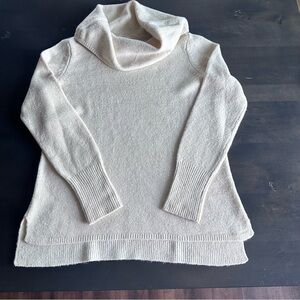DKNY Jeans Cowl Neck Cream Sweater, Size S